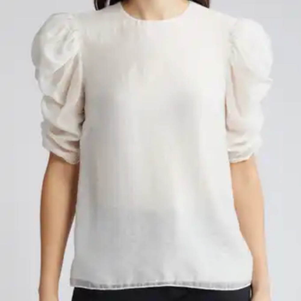 Ted Baker London puff sleeve blouse NWT